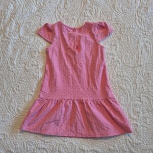Janie and Jack girls size 12-18 months pink pink cap sleeve dress VGUC